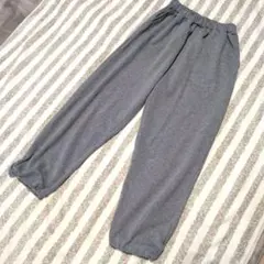 グレー ジョガーパンツ ゴムウエストスウェットパンツ