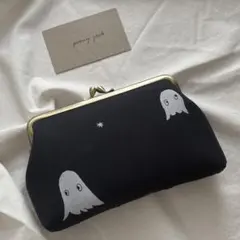 troll トロール　ブラック　通帳がま口　メイクポーチ✨ ミナペルホネン