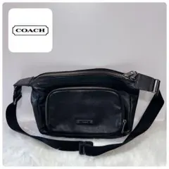 COACH コーチ ボディバッグ トンプソン シティー レザー ブラック 2026年最新】コーチ トンプソンの人気アイテム - メルカリ
