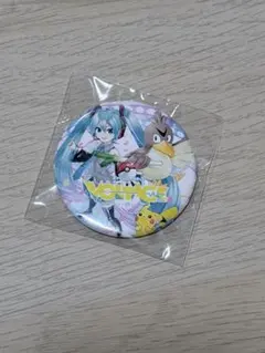 4.4cm缶バッジ　ポケモン feat.初音ミク Project VOLTAGE