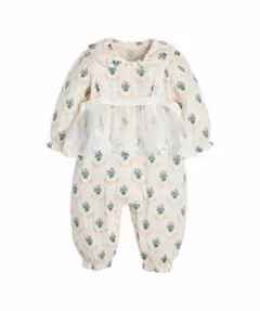 【moimoln】 花柄　ロンパース サイズ80