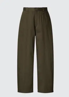 ユニクロU ワイドフィットチノ ダークブラウン サイズ73