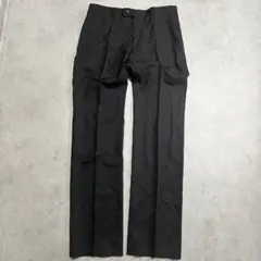 COMME CA MEN ウール100％ スラックス ブラック センタープレスのサムネイル
