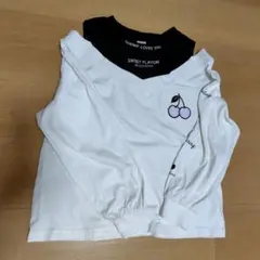 ★MEZZO PIANO チェリー刺繍 長袖カットソー★