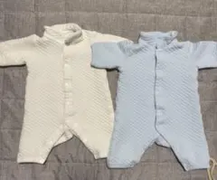 ユニクロ カバーオール キルトベビー服 50 2枚セット