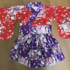 着物風ドレス　ピアノ発表会衣装　140のサムネイル