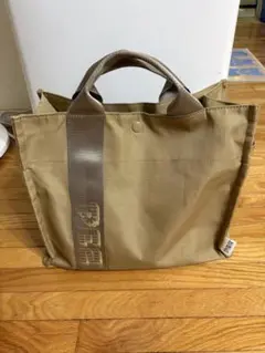 イアパピヨネ　ベージュ キャンバス トート　ショルダーバッグ　ペッツコラボのサムネイル