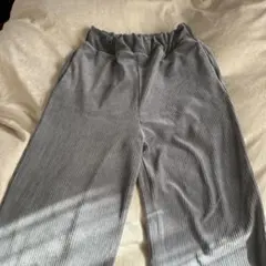 Samansa Mos2 グレー ワイドパンツ