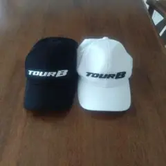 おしゃれな　Tour B キャップ 黒 白 2個セット