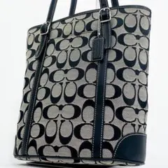 新品未使用級✨COACH シグネーチャー レザーキャンバストートバッグ 6612