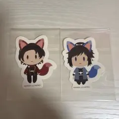 刀剣乱舞未来展御伴散歩きつね　ステッカー　加州清光　大和守安定