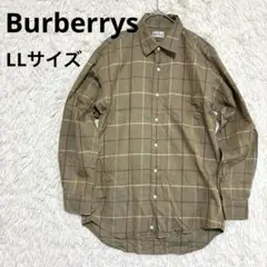 希少90s バーバリーズ 玉虫色 ウィンドウペンチェックシャツ LL 三陽商会のサムネイル