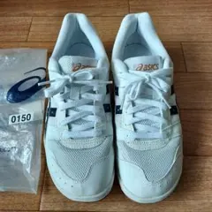 【美品】 ASICS 室内用シューズ TSY101 白 25 体育館 アシックス