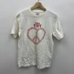 TMT 半袖Tシャツ ホワイト ハート ピースマークM
