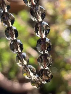 キラキラ綺麗☆極上スターカットスモーキークォーツ【煙水晶】約8mm