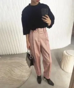 Ameri VINTAGE FAKE LEATHER PANTSのサムネイル