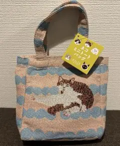 【抜き取り無し】 KALDI カルディ ネコ ミニトートバッグのサムネイル
