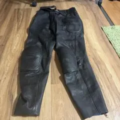 バイク ライディングパンツ フルレザー YKK ビンテージ - メルカリ