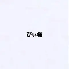 ぴぃ様専用