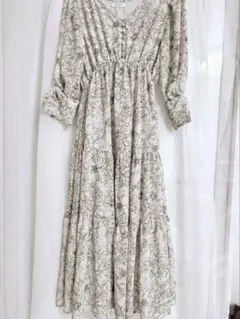 RANDA フラワープリント マキシドレス