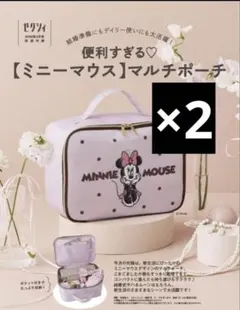 ゼクシィ 付録　便利すぎる ミニーマウス マルチポーチ