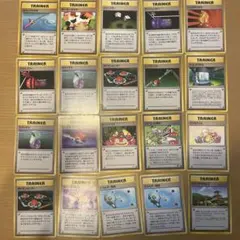 ポケモンカード 旧裏トレーナーカードセット 20枚①