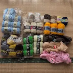毛糸セット 多種類 アクリル ウール