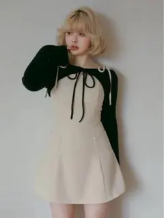 ANDMARY karen knit set mini dressグレー S - メルカリ