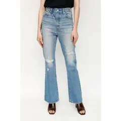 SLY デニムパンツ NAT HW DAMAGE FLARE PT-C