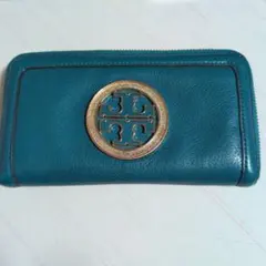 トリーバーチ 長財布 ターコイズ