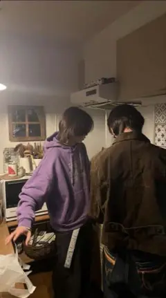 genzai purple パーカー
