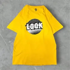 【LQQK STUDIO】ルックスタジオTシャツ イエロー L相当 USA製
