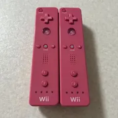 動作確認済 Wiiリモコン ピンク 2個 Nintendo