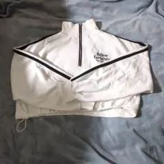 Y*o様 あ*様 ハイネック クロップドスウェット ホワイト ハーフジップ