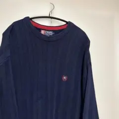 CHAPS Ralph Lauren ニット セーター L ネイビー 古着のサムネイル