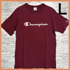 Champion チャンピオン Tシャツ L ワインレッド レッド　赤　古着のサムネイル