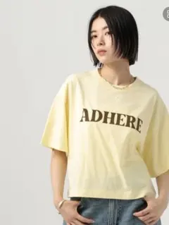 BAYFLOW シンプルロゴショートTシャツ　ライトイエローのサムネイル