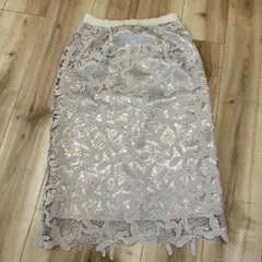 ◆美品◆レースミディアムスカートのサムネイル