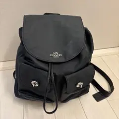 ほぼ未使用品 GIGLIO ジリオ 本革 シュリンクレザー リュック 黒 