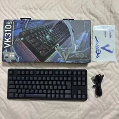 ELECOM VK310s ゲーミングキーボード 銀軸