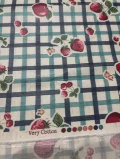 ラミネート生地　very cotton フルーツ柄　撥水加工