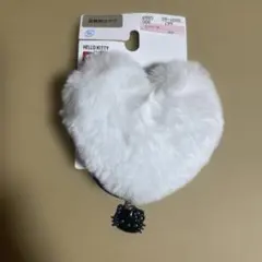 HELLO KITTY ハート型ヘアゴム ホワイト