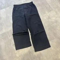 マーガレットハウエル✨ルームウエア ワイドパンツ サイドゴム ネル素材 ネイビー