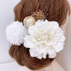 ダリア髪飾り