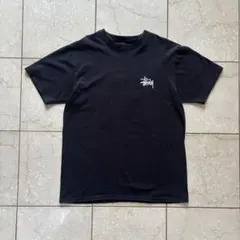 STUSSY 半袖 Tシャツ ブラック 黒 ワンポイント ロゴ コットン
