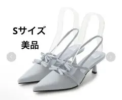 lily brown リボンディテールミュール　パンプス　ヒールサンダルのサムネイル