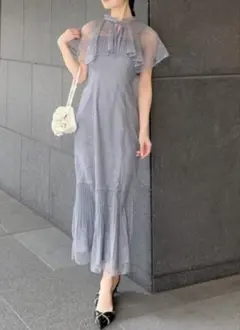snidel レースケープセットマーメイドドレス ワンピース 結婚式のサムネイル