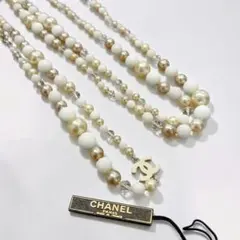 希少】CHANEL 03p 超ロングネックレス 186cm ココマーク パール - メルカリ