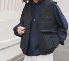 WEGO リップストップ ハンティングベスト ブラック FREE