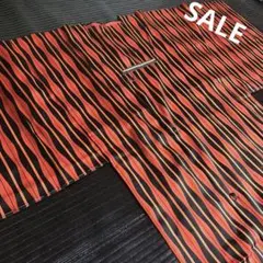 【SALE】 着物コート　橙×黒のサムネイル